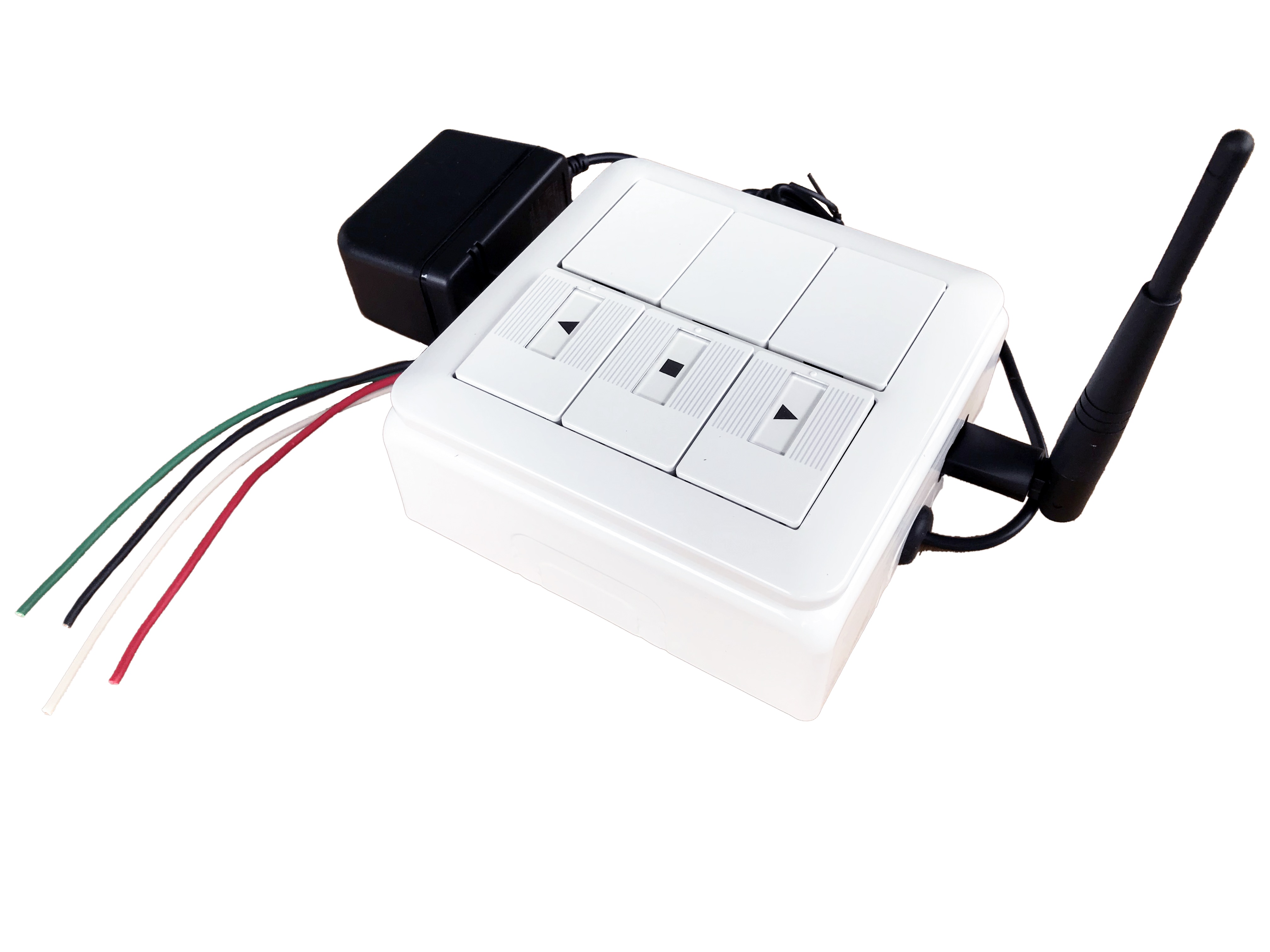 スマートシャッターPI3プレミアム + 金属ボックス +  パナソニックシャッタースイッチ + WiFiパワーアンテナ2.4G